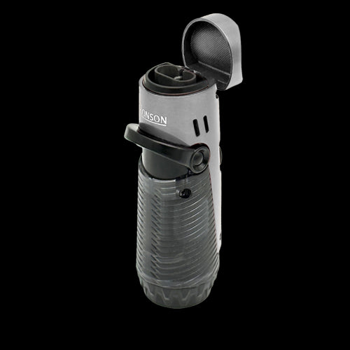 Ronson 117003/118003 Vžigalnik plinski Jet Flame Bora srebrn/črn