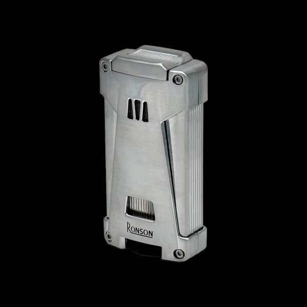 Vžigalnik Ronson 119001 za cigare plinski Jet Flame Hurricane, Chrome Satin