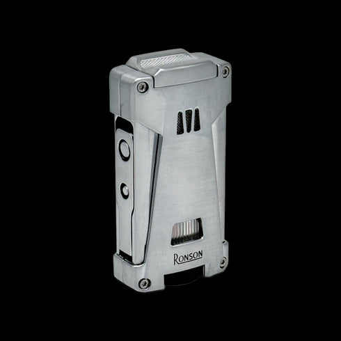 Vžigalnik Ronson 119001 za cigare plinski Jet Flame Hurricane, Chrome Satin