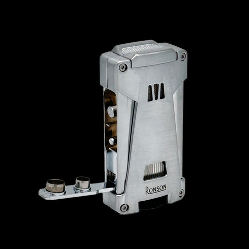 Vžigalnik Ronson 119001 za cigare plinski Jet Flame Hurricane, Chrome Satin