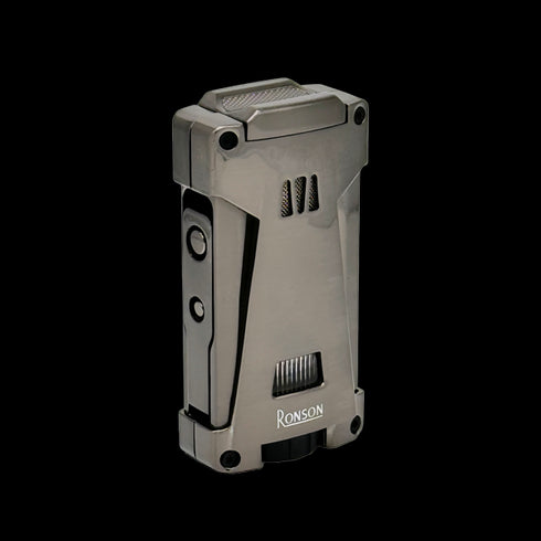 Vžigalnik Ronson 119002 za cigare plinski Jet Flame Hurricane, Gun Metal