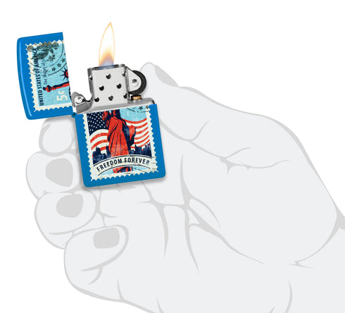 Zippo 46842 vžigalnik Stamp of Liberty