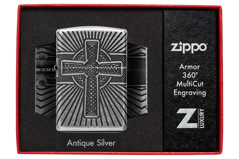 Zippo vžigalnik 29667 Celtic Cross 360°