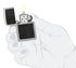 Zippo 46919 vžigalnik Elegant Black Leather Emblem