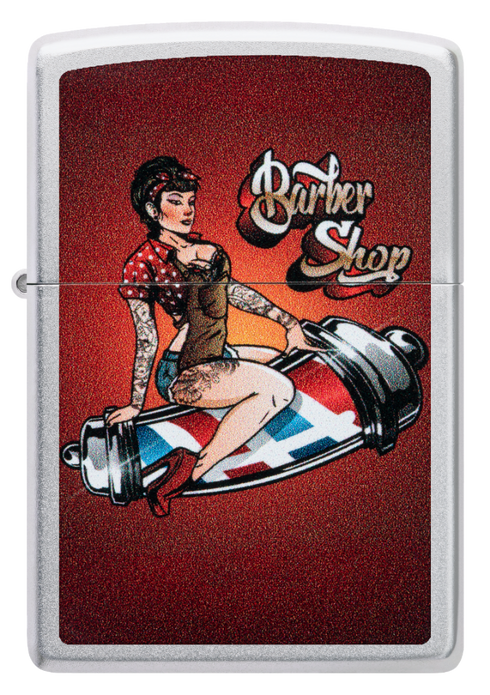 Zippo vžigalnik 46073 Barber Shop Pin-Up