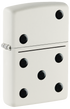 Zippo 46159 vžigalnik Dominos, White Matte