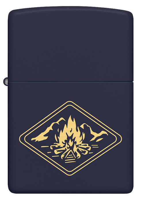 Zippo 46174 vžigalnik Campfire, Navy Matte