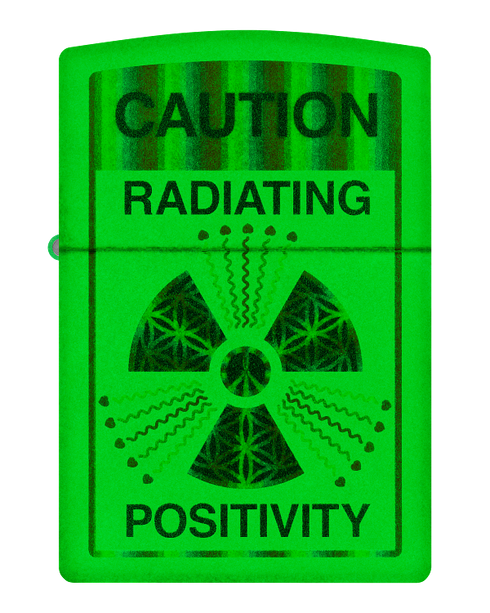 Zippo 46243 vžigalnik Radiating Positivity, Glow in the Dark