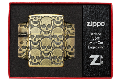 Zippo vžigalnik 46302 Skulls Armor