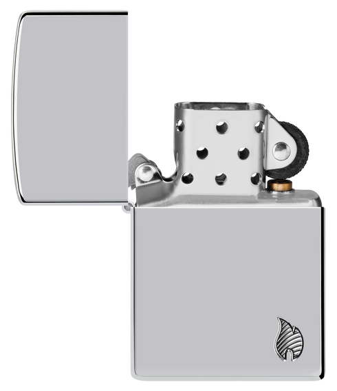 Zippo vžigalnik 46396 Armor Flame, High Polish Chrome