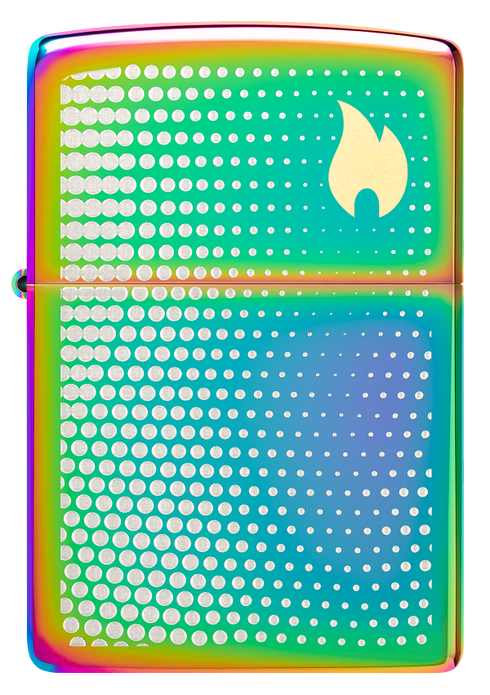 Zippo 46569 vžigalnik Dots and Flame, Multi Color