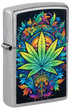 Zippo 46575 vžigalnik Psychedelic Cannabis, Street Chrome
