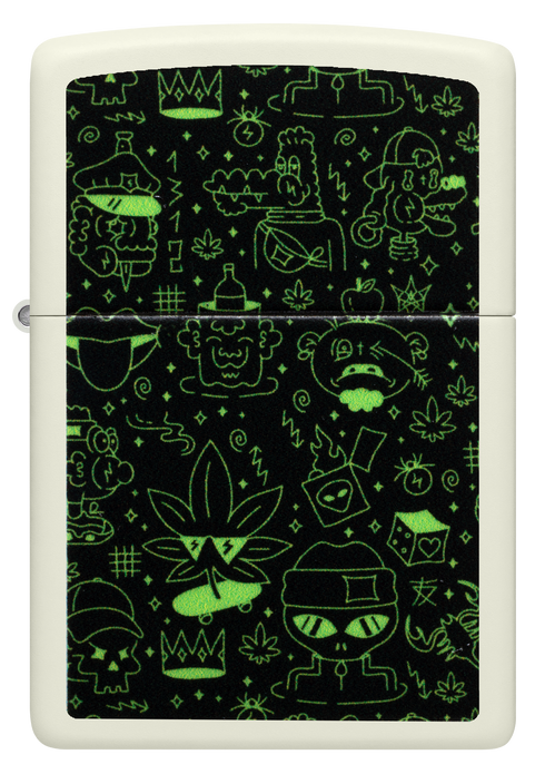 Zippo 60.007.390 vžigalnik Doodle Cannabis