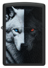 Zippo 46694 vžigalnik Dual Inner Wolf, Black Matte