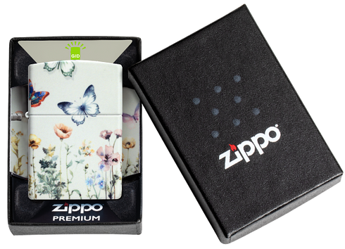 Zippo 46703 vžigalnik Flower Field & Butterflies, Glow in the Dark