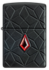 Zippo 46756 vžigalnik Red Jewel with Pattern Armor, Black Matte