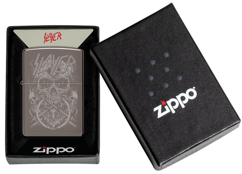 Zippo 47205 vžigalnik Slayer, Skull Logo