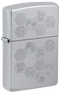 Zippo 47457 vžigalnik Geometric Honeycomb, High Polish Chrome
