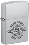 Zippo 47459 vžigalnik Read Books, Satin Chrome