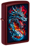 Zippo 47509 vžigalnik Colorful Dragon, Merlot Matte