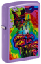 Zippo 47510 vžigalnik Psychedelic Mushrooms & Butterfly, Smoky Lavender Matte