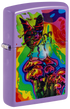 Zippo 47510 vžigalnik Psychedelic Mushrooms & Butterfly, Smoky Lavender Matte