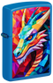Zippo 47517 vžigalnik Abstract Dragon, Sky Blue Matte