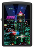 Zippo 48506 vžigalnik Cyber City, Black Matte