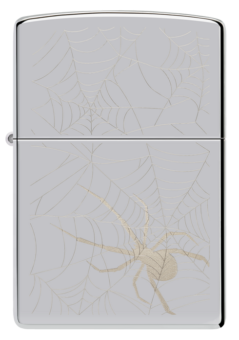 Zippo vžigalnik 48767 Spider Web High Polish Chrome