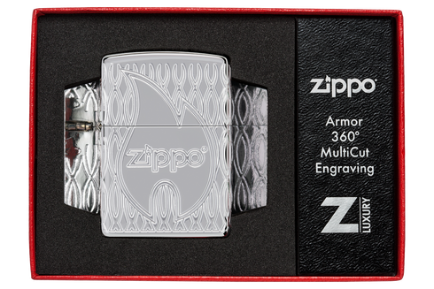 Zippo vžigalnik 48838 Flame Armor HP Chrome