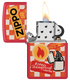 Zippo 48998 vžigalnik Retro Zippo Ad, Red Matte