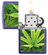 Zippo 49790 vžigalnik Cannabis, Purple Matte
