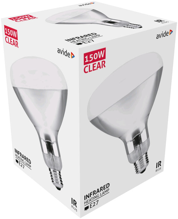 Avide 911007 Žarnica Infra prozorna grelna 150W E27 R125