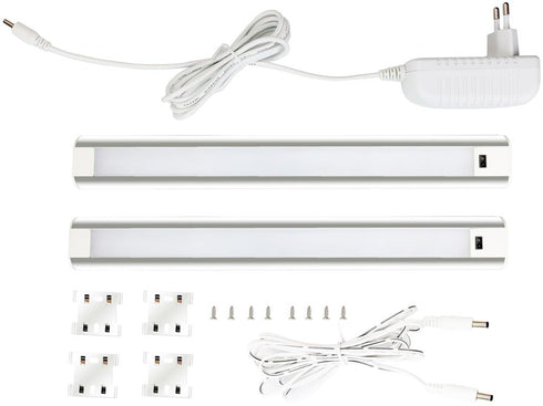 Svetilka Cabinet 9W LED SMD 4000K 900lm IP44 2X600x40x9mm Sensor ABLSCAB-60NW-BL2