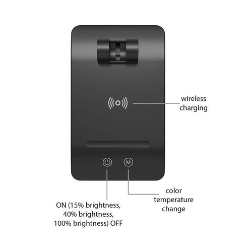 Asalite ASAL0246 Namizna svetilka 7W LED CCT + brezžična postaja