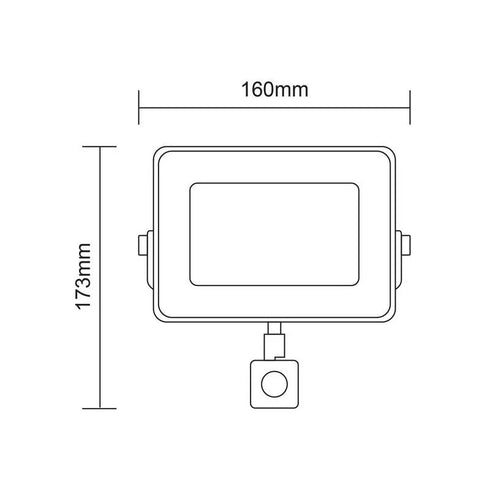 Reflektor ASAL0336 Slim LED 30W 6500K 2700lm s senzorjem