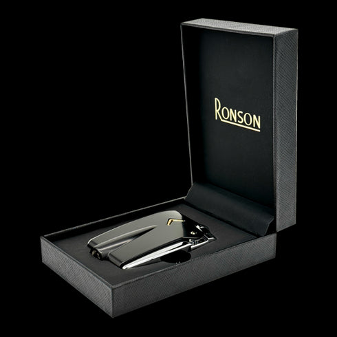 Ronson 100004 Vžigalnik plinski Premier Vareflame črn 100004