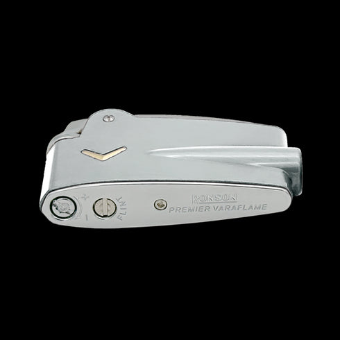 Ronson 100001 Vžigalnik plinski Premier Vareflame srebrn