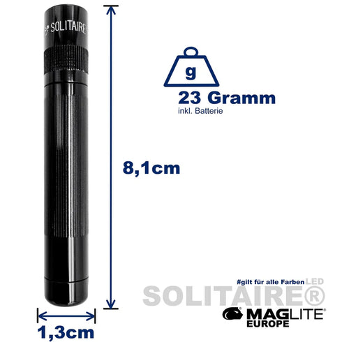 Maglite svetilka LED J3A032L Solitaire 1xAAA, Rdeča