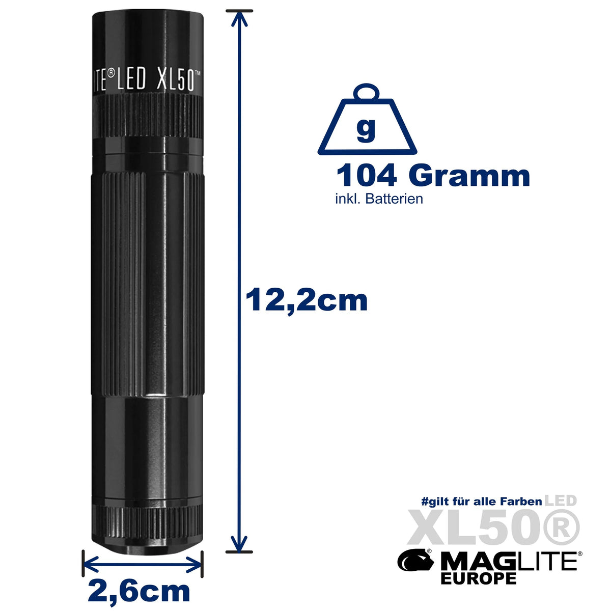 Maglite XL50-S3SX7 svetilka XL50 3AAA LED Spectrum modra