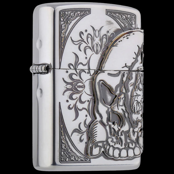 Zippo vžigalnik ZA-3-71A Big Skull Antique SV