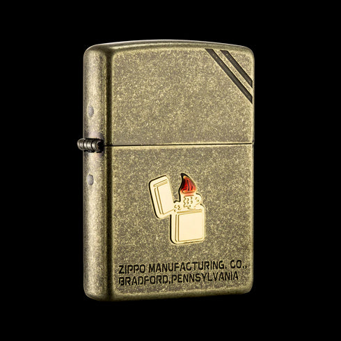 Zippo vžigalnik ZA-3-90A Antique Stone BS Emblem