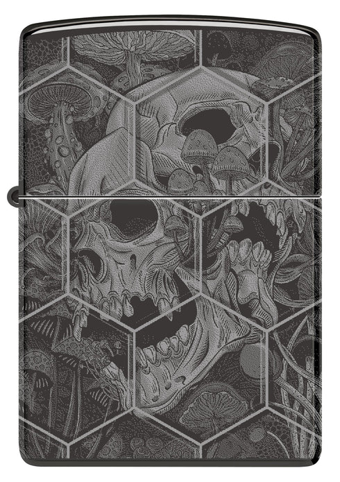 Zippo 46425 vžigalnik Hexagon Trippy Skull