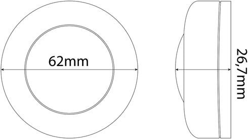 Svetilka nočna Mini prenosna 6kos/set 0.45W RGB 3000K 22lm max 1m EMPNL-0.45W-RGB