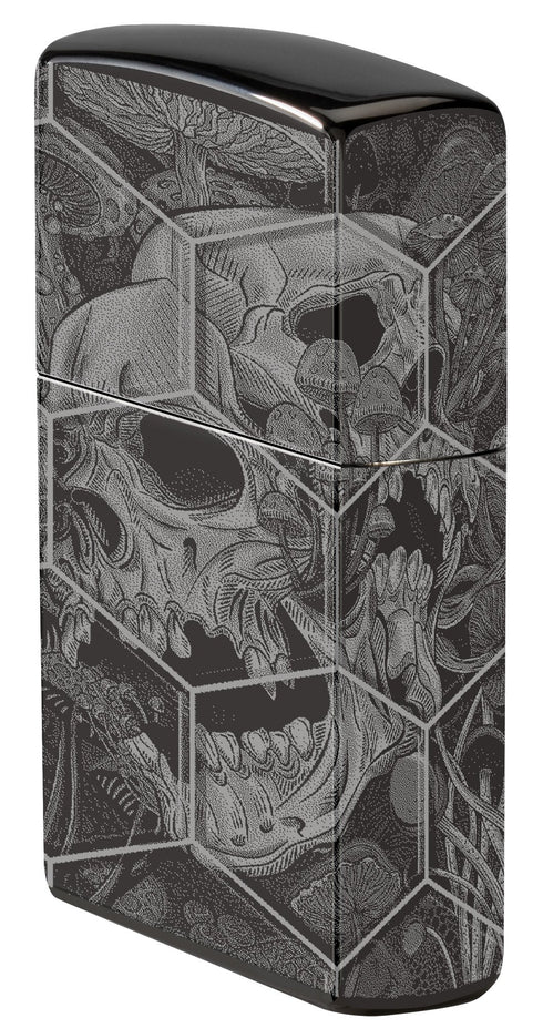 Zippo 46425 vžigalnik Hexagon Trippy Skull