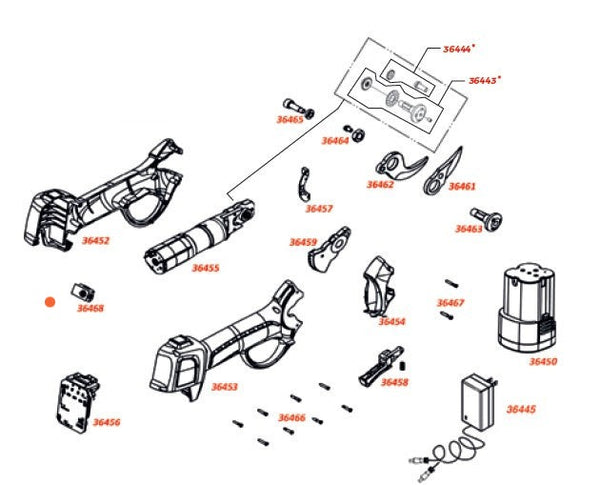 Ausonia 36468 Stikalo za škarje Work-it 30 (31815)