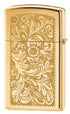Zippo vžigalnik 1652B Venetian® Slim® High Polished Brass
