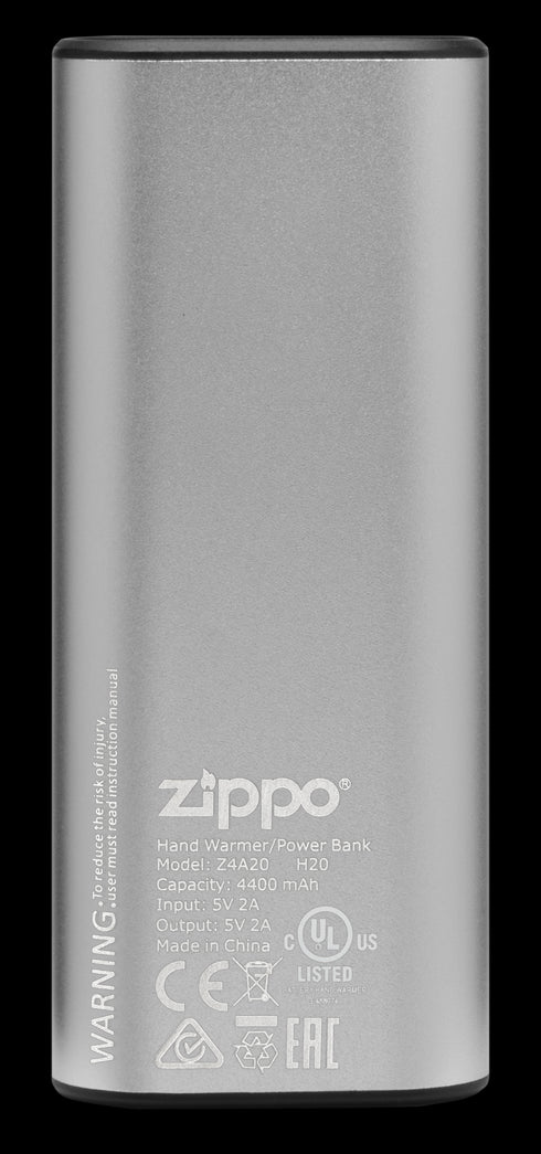 Zippo 2007390 HeatBank™ 6 - Polnilni grelec in Power Bank, Srebrn