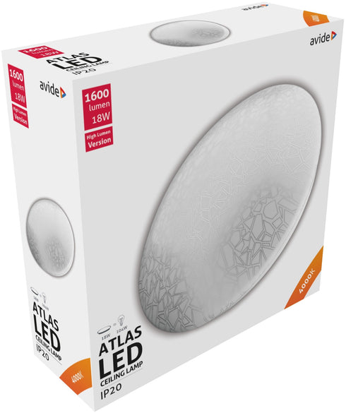 Avide 910260 Stropna svetilka Atlas (Mosaic) LED 18W NW 1600 lm