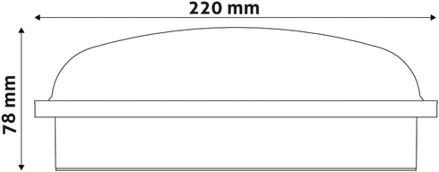 Avide 915241 Zunanja svetilka (Triton-O) Okrogla 20W 4000K 1700 lm IP65